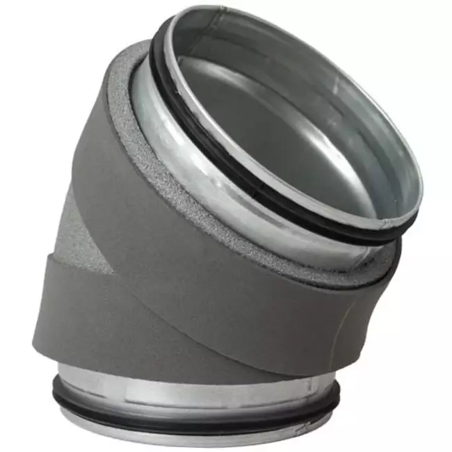 Thermoduct isolerad armbåge 45 grader diameter 250 mm