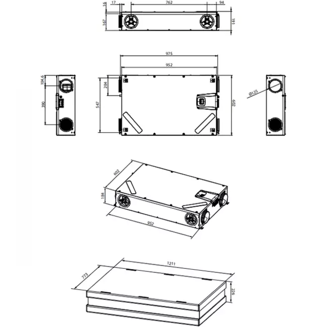 Vasco D150 Compact FTX - 150 m³/h