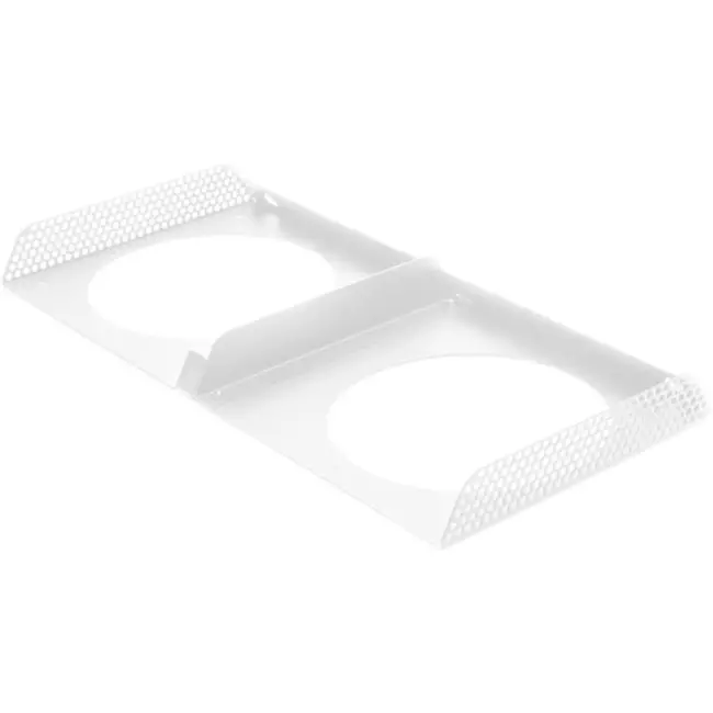 Vasco D60 ytterväggsgaller vitt RAL 9003
