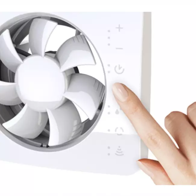 Badrumsfläkt Svensa PureAir med luktsensor 100-125 mm