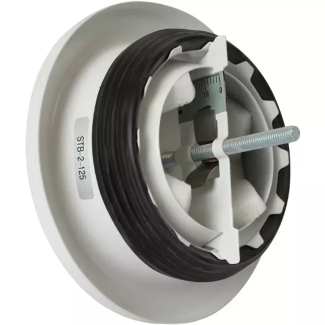 Zehnder Ventilation dräneringsventil metall 125 mm, vit  - STB 2-125