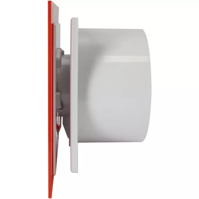 Air Roxy badrumsfläkt med anslutningsdiameter 125 mm med timer – plastpanel röd