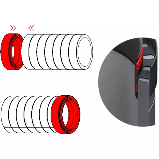 Anslutningsstycke för isolerat rör diameter 125 mm