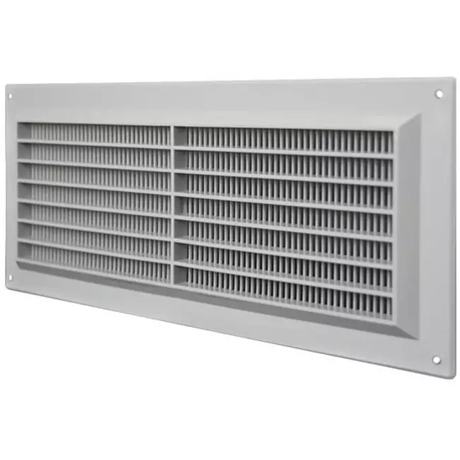 Rektangulärt ventilationsgaller med galler 130x300, grått - VR1330P