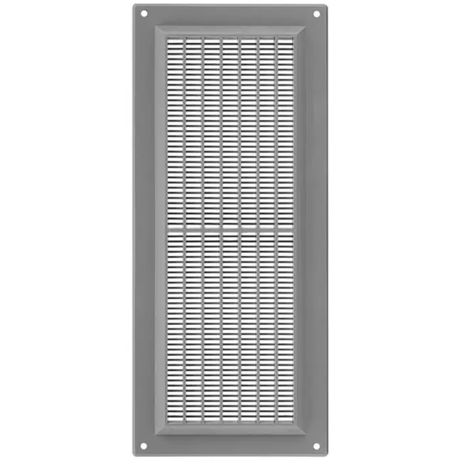 Rektangulärt ventilationsgaller med galler 130x300, grått - VR1330P