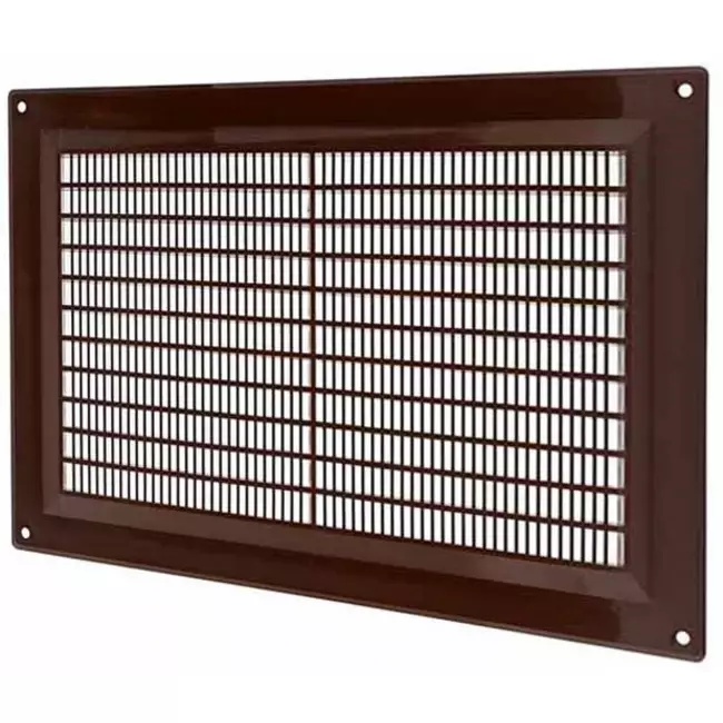 Rektangulärt ventilationsgaller med galler 250x170 mm bunt - VR2517B