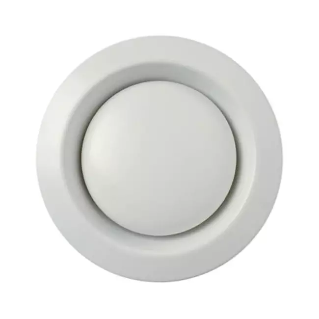 Zehnder frånluftsventil ventilation metall 125 mm, vit