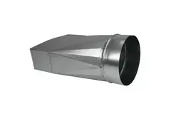 Adapter 170x80 mm till diameter 150 mm för kanalisation