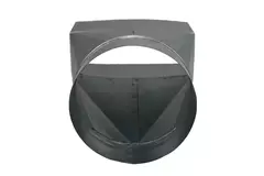 Adapter 170x80 mm till diameter 150 mm för kanalisation