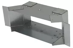 Sidoanslutning 170x80 mm för rektangulära kanaler