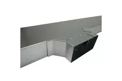 Sidoanslutning 170x80 mm för rektangulära kanaler