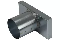 Lock 170x80 mm med anslutning diameter 80 mm för inloppskanal