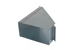 Sidoanslutning 170x80 mm 45 grader för rektangulär insugningskanal