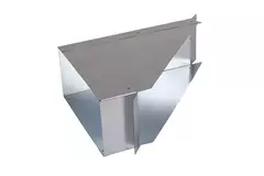 Sidoanslutning 170x80 mm 45 grader för rektangulär insugningskanal
