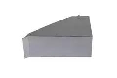 Sidoanslutning 170x80 mm 45 grader för rektangulär insugningskanal
