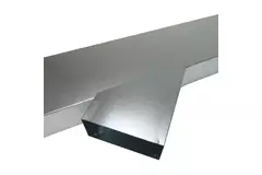 Sidoanslutning 170x80 mm 45 grader för rektangulär insugningskanal