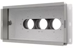 Vent-Axia Uniflexplus väggkollektor bakanslutning isolerad 3 x Ø 69 mm till galvaniserade rektangulära ventilationskanaler 300 x 150 mm