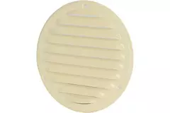 Runt ventilationsgaller av metall Ø 125 mm, beige - MR125Y – RAL1015
