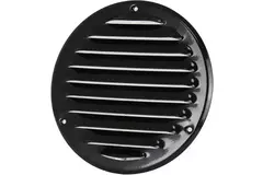 Runt ventilationsgaller av metall Ø 125 mm, svart - MR125M – RAL9005