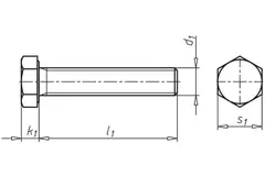 Tappbult m10x25mm galvaniserad 8,8 din933 (200 st)