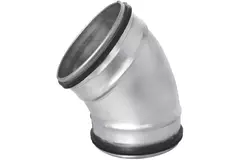 Rund spiralböj 45° Ø 125 mm till spiralrör
