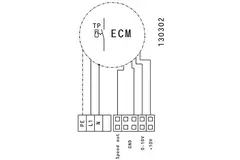 Ruck ETAMASTER rörfläkt med EC-motor 780m³/h - Ø 150 mm + manövrering potentiometer 10 kO