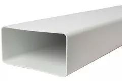 Rektangulär ventilationskanal av plast, längd 110x55 = 0,5 meter - K-0,5