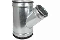 T-stycke på Ø 80 mm - Ø 80 mm till spiralrör (45°)