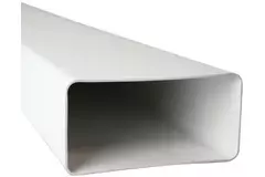Rektangulär ventilationskanal av plast, längd 110x55 = 0,5 meter - K-0,5