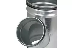 T-stycke på Ø 80 mm - Ø 80 mm till spiralrör (45°)