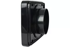 Vent-Axia Lo-Carbon iQ platte design badrumsfläkt SVART Ø 100 - 125 mm