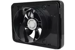 Vent-Axia Lo-Carbon iQ platte design badrumsfläkt SVART Ø 100 - 125 mm