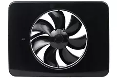 Vent-Axia Lo-Carbon iQ platte design badrumsfläkt SVART Ø 100 - 125 mm