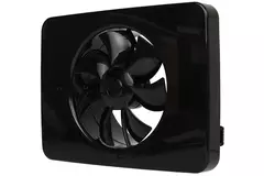 Vent-Axia Lo-Carbon iQ platte design badrumsfläkt SVART Ø 100 - 125 mm