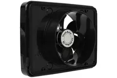 Vent-Axia Lo-Carbon iQ platte design badrumsfläkt SVART Ø 100 - 125 mm
