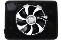 Vent-Axia Lo-Carbon iQ platte design badrumsfläkt SVART Ø 100 - 125 mm