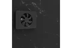 Vent-Axia Lo-Carbon iQ platte design badrumsfläkt SVART Ø 100 - 125 mm