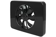 Vent-Axia Lo-Carbon iQ platte design badrumsfläkt SVART Ø 100 - 125 mm