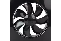 Vent-Axia Lo-Carbon iQ platte design badrumsfläkt SVART Ø 100 - 125 mm