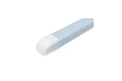 Climaplus luftkonditioneringskanal Ändstycke 125 x 75mm RAL9010 VIT
