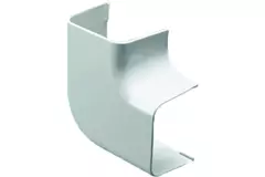 Climaplus luftkonditioneringskanal Platt böj 70x55mm RAL 9010 VIT