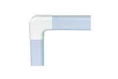 Climaplus luftkonditioneringskanal Vinkel platt böj 125 x 75mm RAL 9010 VIT