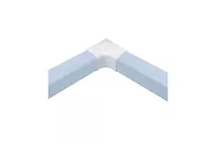 Climaplus luftkonditioneringskanal Vinklad inre böj 125 x 75mm RAL 9010 VIT