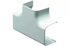 Climaplus luftkonditioneringskanal T-stycke för montering av kanal 125 x 75 mm RAL 9010 VIT