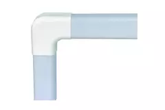 Climaplus luftkonditioneringskanal Platt böj 70x55mm RAL 9010 VIT