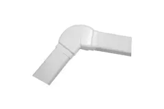 Climaplus luftkonditioneringskanal Justerbar böj 70x55mm RAL 9010 VIT