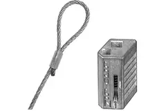 Zip Clip självlåsande upphängningskabel 3 meter 50KG
