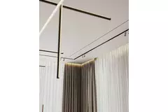Ergovent ramlös spaltdiffusor 1050 mm med anslutningsdiameter 90 mm - modulär - 1 slits