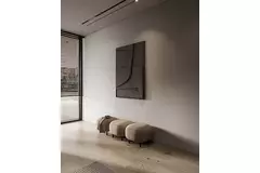 Ergovent ramlös spaltdiffusor 1050 mm med anslutningsdiameter 90 mm - modulär - 1 slits