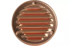 Runt ventilationsgaller av metall 100 mm koppar - MR100Cu